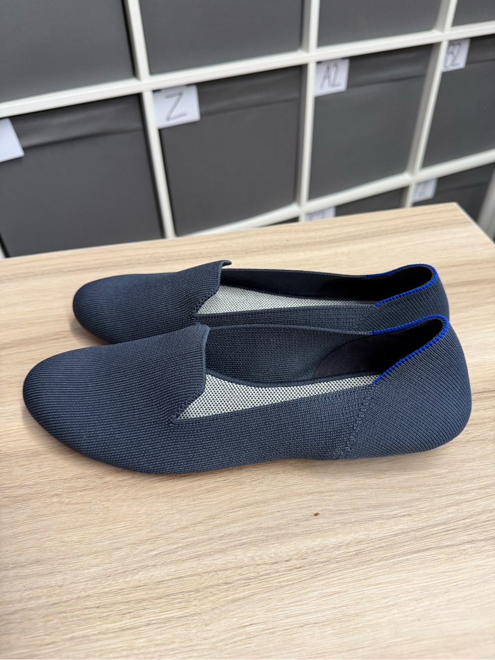 Rothy’s Slip-On Knit Round Toe Loafers in Dark Blue - Picture 2 of 5